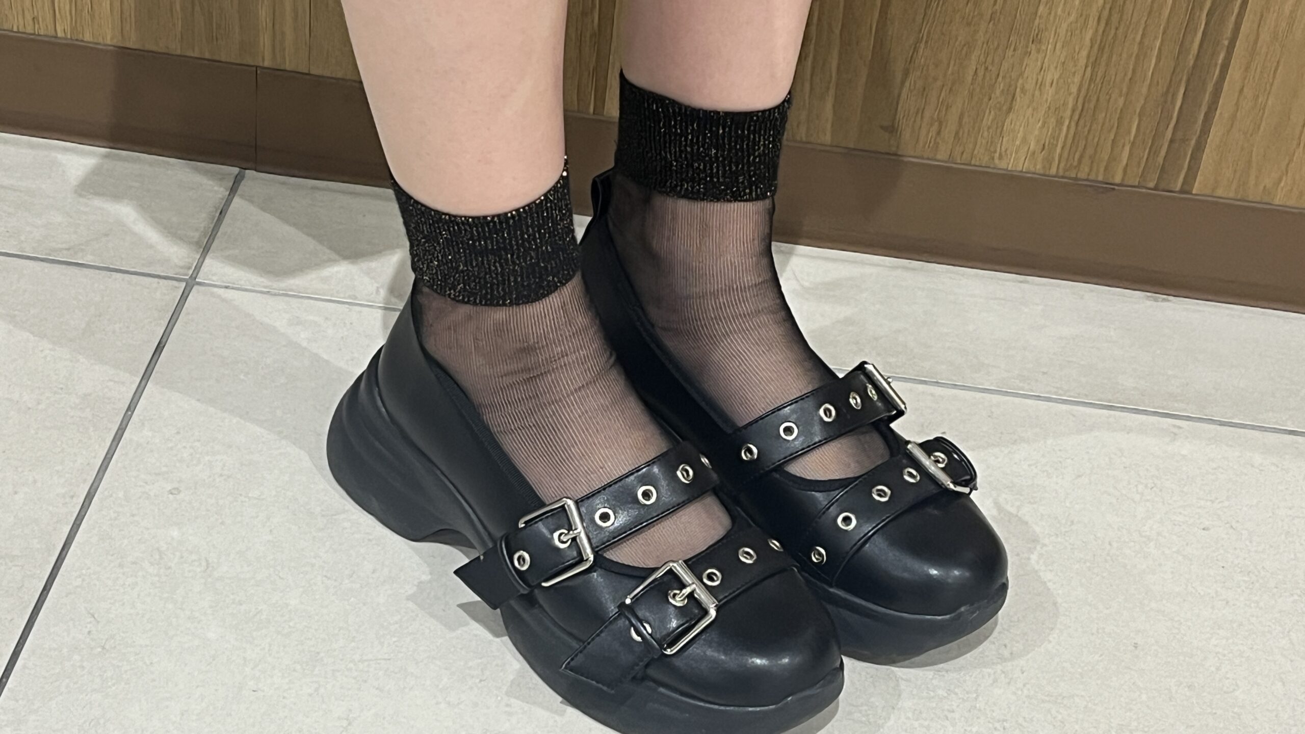 シアー素材×黒