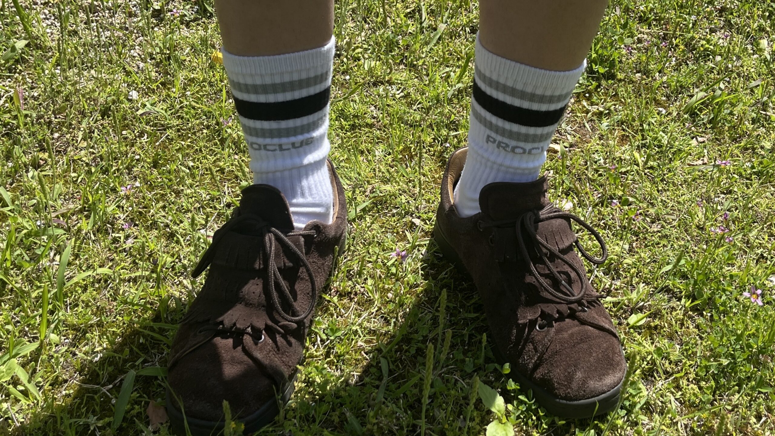 ライン靴下×スニーカー